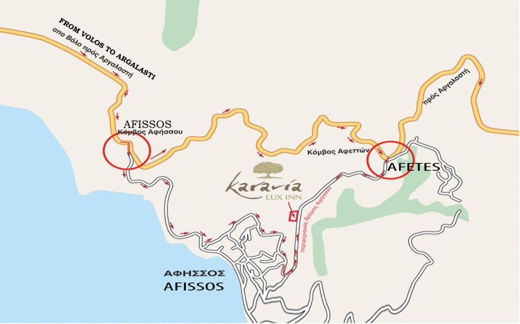 Karavia Lux Inn Afissos Exteriör bild